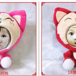 Toy - LightningStore 18cm Cute Customizable Photo Face DIY Monkey Pig Rabbit Snake Tiger Chicken Cow Jaguar Donkey Frog Bee Keychain Doll Realistic Looking Stuffed Animal Plush Toys Plushie Children's Gifts