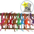 Toy - LightningStore 65cm Long Arm Monkey From Arm To Tail Plush Toys Colorful Monkey Curtains Monkey Stuffed Animal Doll + Toy Organizer Bag Bundle