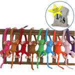 Toy - LightningStore 65cm Long Arm Monkey From Arm To Tail Plush Toys Colorful Monkey Curtains Monkey Stuffed Animal Doll + Toy Organizer Bag Bundle