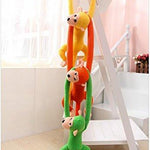 Toy - LightningStore 65cm Long Arm Monkey From Arm To Tail Plush Toys Colorful Monkey Curtains Monkey Stuffed Animal Doll + Toy Organizer Bag Bundle