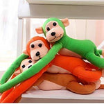 Toy - LightningStore 65cm Long Arm Monkey From Arm To Tail Plush Toys Colorful Monkey Curtains Monkey Stuffed Animal Doll + Toy Organizer Bag Bundle