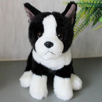 Toy - LightningStore Adorable Black And White Shar Pei Dog Puppy Dolls Realistic Looking Stuffed Animal Plush Toys Plushie Children's Gifts Animals + Toy Organizer Bag Bundle
