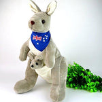Toy - LightningStore Adorable Cute Austrailian Kangaroo With Baby Pouch Doll Realistic Looking Stuffed Animal Plush Toys Plushie Children's Gifts Animals