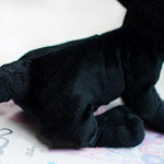 Toy - LightningStore Adorable Cute Baby Black Panther Dog Puppy Doll Realistic Looking Stuffed Animal Plush Toys Plushie Children's Gifts Animals + Toy Organizer Bag Bundle
