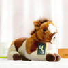 Toy - LightningStore Adorable Cute Baby Lying White And Brown Oreo Cookie And Cream Horse Pony Doll Realistic Looking Stuffed Animal Plush Toys Plushie Children's Gifts Animals