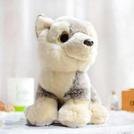 Toy - LightningStore Adorable Cute Baby Sitting Siberian Husky Wolf Fox Puppy Dog Doll Realistic Looking Stuffed Animal Plush Toys Plushie Children's Gifts Animals + Toy Organizer Bag Bundle