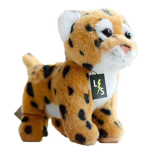 Toy - LightningStore Adorable Cute Baby Standing Leopard Jaguar Cheetah Cub Doll Realistic Looking Stuffed Animal Plush Toys Plushie Children's Gifts Animals