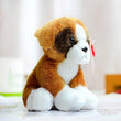 Toy - LightningStore Adorable Cute Baby Standing White And Brown Beagle Bull Dog Hybrid Doll Realistic Looking Stuffed Animal Plush Toys Plushie Children's Gifts Animals
