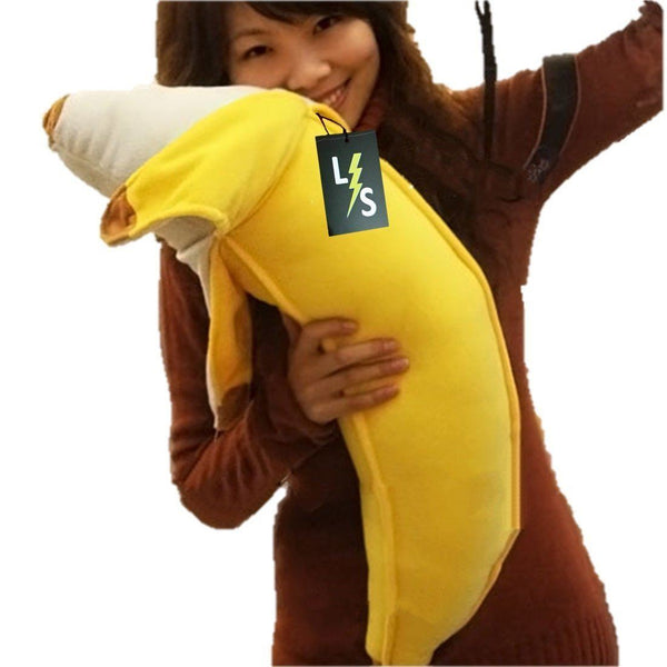Toy - LightningStore Adorable Cute Big Large Giant Huge Yellow Banana Pillow Cushion Bolster Doll Realistic Looking Stuffed Animal Plush Toys Plushie Children's Gifts Animals