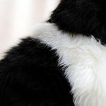 Toy - LightningStore Adorable Cute Black And White Border Collie Puppy Dog Doll Realistic Looking Stuffed Animal Plush Toys Plushie Children's Gifts Animals + Toy Organizer Bag Bundle