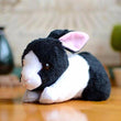 Toy - LightningStore Adorable Cute Black And White Oreo Cookie And Cream Rabbit Rabit Bunny Doll Realistic Looking Stuffed Animal Plush Toys Plushie Children's Gifts Animals + Toy Organizer Bag Bundle