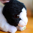 Toy - LightningStore Adorable Cute Black And White Oreo Cookie And Cream Rabbit Rabit Bunny Doll Realistic Looking Stuffed Animal Plush Toys Plushie Children's Gifts Animals + Toy Organizer Bag Bundle