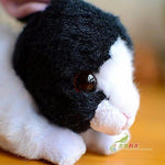 Toy - LightningStore Adorable Cute Black And White Oreo Cookie And Cream Rabbit Rabit Bunny Doll Realistic Looking Stuffed Animal Plush Toys Plushie Children's Gifts Animals + Toy Organizer Bag Bundle
