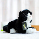 Toy - LightningStore Adorable Cute Black Baby Cat Kitten Doll Realistic Looking Stuffed Animal Plush Toys Plushie Children's Gifts Animals