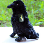 Toy - LightningStore Adorable Cute Black Crow Bird Stuffed Animal Doll Realistic Looking Plush Toys Plushie Children's Gifts Animals + Toy Organizer Bag Bundle