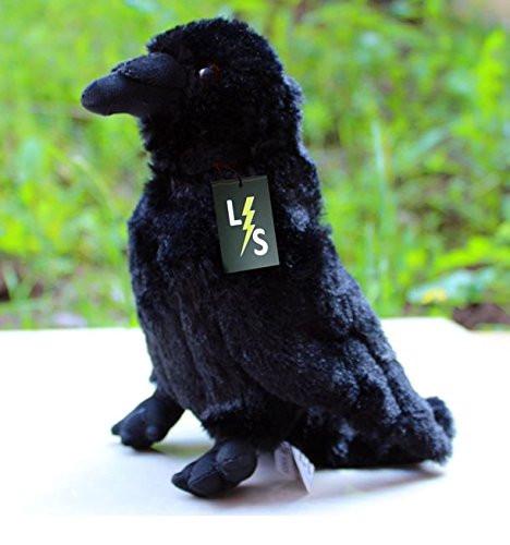 Toy - LightningStore Adorable Cute Black Crow Bird Stuffed Animal Doll Realistic Looking Plush Toys Plushie Children's Gifts Animals + Toy Organizer Bag Bundle