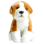 Toy - LightningStore Adorable Cute Brown And White Beagle Jack Russell Dog Puppy Mixed Hybrid Doll Realistic Looking Stuffed Animal Plush Toys Plushie Children's Gifts Animals