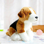 Toy - LightningStore Adorable Cute Brown And White Beagle Jack Russell Dog Puppy Mixed Hybrid Doll Realistic Looking Stuffed Animal Plush Toys Plushie Children's Gifts Animals