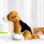 Toy - LightningStore Adorable Cute Brown And White Beagle Jack Russell Dog Puppy Mixed Hybrid Doll Realistic Looking Stuffed Animal Plush Toys Plushie Children's Gifts Animals