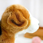 Toy - LightningStore Adorable Cute Brown And White Beagle Jack Russell Dog Puppy Mixed Hybrid Doll Realistic Looking Stuffed Animal Plush Toys Plushie Children's Gifts Animals