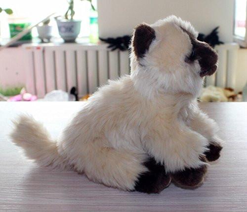 Toy - LightningStore Adorable Cute Brown And White Monkey Dog Puppy Dolls Realistic Looking Stuffed Animal Plush Toys Plushie Children's Gifts Animals