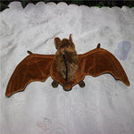 Toy - LightningStore Adorable Cute Brown Bat Stuffed Animal Doll Realistic Looking Plush Toys Plushie Children's Gifts Animals + Toy Organizer Bag Bundle