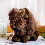 Toy - LightningStore Adorable Cute Brown Bison Yak Bull Mixed Hybrid Doll Realistic Looking Stuffed Animal Plush Toys Plushie Children's Gifts Animals