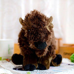 Toy - LightningStore Adorable Cute Brown Bison Yak Bull Mixed Hybrid Doll Realistic Looking Stuffed Animal Plush Toys Plushie Children's Gifts Animals