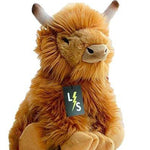 Toy - LightningStore Adorable Cute Brown Cow Bull Yak Bison Doll Realistic Looking Stuffed Animal Plush Toys Plushie Children's Gifts Animals + Toy Organizer Bag Bundle
