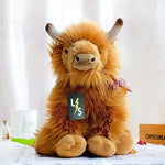 Toy - LightningStore Adorable Cute Brown Cow Bull Yak Bison Doll Realistic Looking Stuffed Animal Plush Toys Plushie Children's Gifts Animals + Toy Organizer Bag Bundle