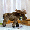Toy - LightningStore Adorable Cute Brown Moose Deer Doll Realistic Looking Stuffed Animal Plush Toys Plushie Children's Gifts Animals
