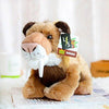 Toy - LightningStore Adorable Cute Brown Saber Tooth Tiger Stuffed Animal Doll Realistic Looking Plush Toys Plushie Children's Gifts Animals
