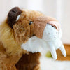 Toy - LightningStore Adorable Cute Brown Saber Tooth Tiger Stuffed Animal Doll Realistic Looking Plush Toys Plushie Children's Gifts Animals