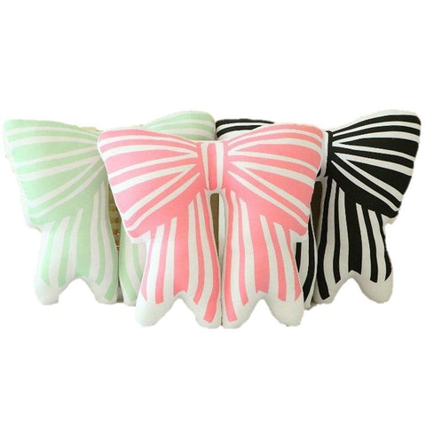 Toy - LightningStore Adorable Cute Colorful Black Pink Green Ribbon Bowtie Cushion Doll Realistic Looking Stuffed Animal Plush Toys Plushie Children's Gifts Animals