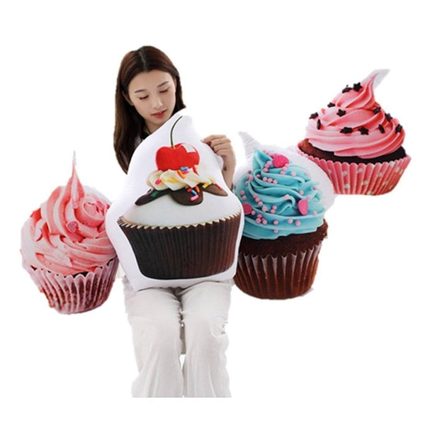 Toy - LightningStore Adorable Cute Colorful Cupcake Pillow Cushion Stuffed Animal Doll Realistic Looking Plush Toys Plushie Children's Gifts Animals