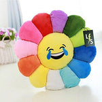 Toy - LightningStore Adorable Cute Colorful Rainbow Red Orange Yellow Blue Green Purple Dizzy Eye Emotion Sunflower Doll Pillow Cushion Realistic Looking Plush Toys Plushie Children's Gifts Animals