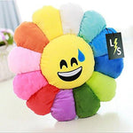 Toy - LightningStore Adorable Cute Colorful Rainbow Red Orange Yellow Blue Green Purple Dizzy Eye Emotion Sunflower Doll Pillow Cushion Realistic Looking Plush Toys Plushie Children's Gifts Animals
