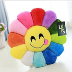 Toy - LightningStore Adorable Cute Colorful Rainbow Red Orange Yellow Blue Green Purple Dizzy Eye Emotion Sunflower Doll Pillow Cushion Realistic Looking Plush Toys Plushie Children's Gifts Animals