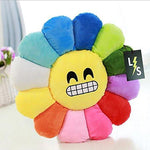 Toy - LightningStore Adorable Cute Colorful Rainbow Red Orange Yellow Blue Green Purple Dizzy Eye Emotion Sunflower Doll Pillow Cushion Realistic Looking Plush Toys Plushie Children's Gifts Animals