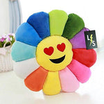 Toy - LightningStore Adorable Cute Colorful Rainbow Red Orange Yellow Blue Green Purple Dizzy Eye Emotion Sunflower Doll Pillow Cushion Realistic Looking Plush Toys Plushie Children's Gifts Animals