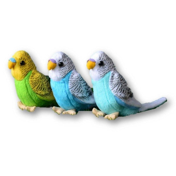 Toy - LightningStore Adorable Cute Colorful Small Green Yellow Blue Gray Grey Parrot Stuffed Animal Doll Realistic Looking Plush Toys Plushie Children's Gifts Animals