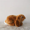 Toy - LightningStore Adorable Cute Dark Brown Light Brown Yellow Rabbit Bunny Stuffed Animal Doll Realistic Looking Plush Toys Plushie Children's Gifts Animals