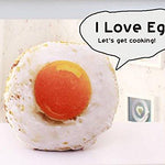 Toy - LightningStore Adorable Cute Egg Pillow Cushion Stuffed Animal Doll Realistic Looking Plush Toys Plushie Children's Gifts Animals + Toy Organizer Bag Bundle
