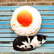 Toy - LightningStore Adorable Cute Egg Pillow Cushion Stuffed Animal Doll Realistic Looking Plush Toys Plushie Children's Gifts Animals + Toy Organizer Bag Bundle