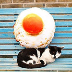 Toy - LightningStore Adorable Cute Egg Pillow Cushion Stuffed Animal Doll Realistic Looking Plush Toys Plushie Children's Gifts Animals + Toy Organizer Bag Bundle