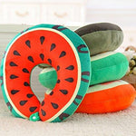 Toy - LightningStore Adorable Cute Fruit Neck Pillow Kiwi Orange Watermelon Lemon Cushion Doll Realistic Looking Plush Toys Plushie Children's Gifts Animals