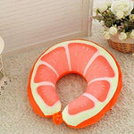 Toy - LightningStore Adorable Cute Fruit Neck Pillow Kiwi Orange Watermelon Lemon Cushion Doll Realistic Looking Plush Toys Plushie Children's Gifts Animals