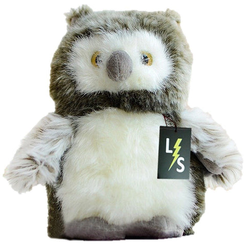 Toy - LightningStore Adorable Cute Gray Grey Collared Scops Owl Stuffed Animal Doll Realistic Looking Plush Toys Plushie Children's Gifts Animals