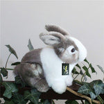 Toy - LightningStore Adorable Cute Gray Grey Rabbit Bunny Stuffed Animal Doll Realistic Looking Plush Toys Plushie Children's Gifts Animals