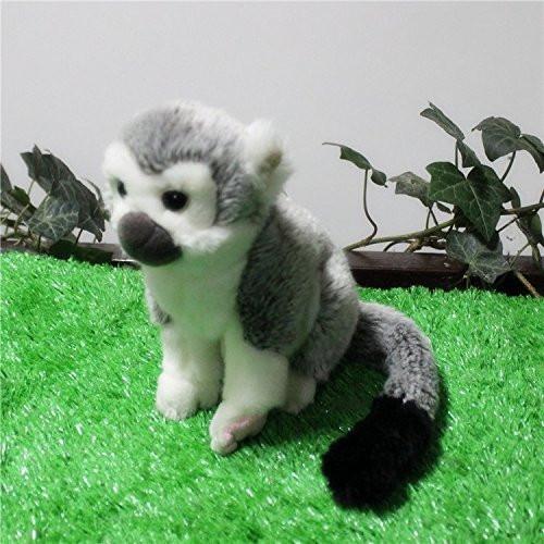 Toy - LightningStore Adorable Cute Gray Grey Squirrel Monkey Stuffed Animal Doll Realistic Looking Plush Toys Plushie Children's Gifts Animals